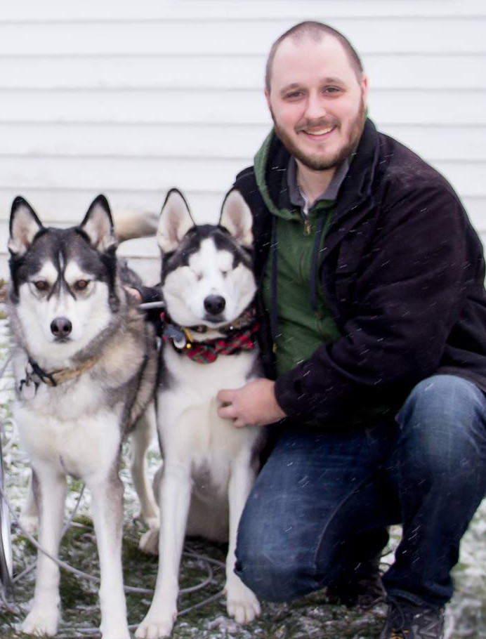 Ben Townsend with his dogs